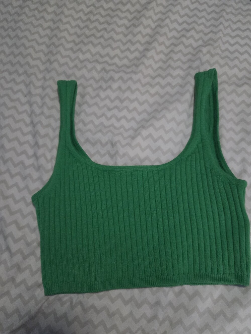 NWOT Aritzia Wilfred Manila Cropped Sweater Tank In Green, Merino Wool Blend